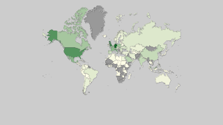 Mapa de países por salidas de turistas internacionales Thumbnail